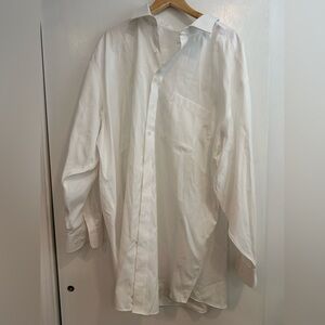 Elegant White Men's Dress Shirt